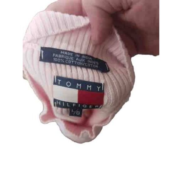 Tommy Hilfiger pink striped sweater vest barbiecore preppy - Picture 2 of 4